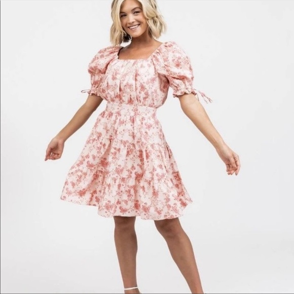 Rachel Parcell Dresses Nwt Rachel Parcell Pink Puff Sleeve Dress Poshmark